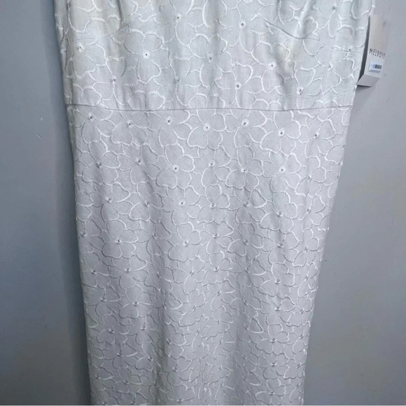Melrose Off White Embroidered Floral Vneck Maxi Dress Size 8 - Picture 3 of 11